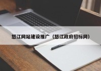 怒江网站建设推广（怒江政府招标网）